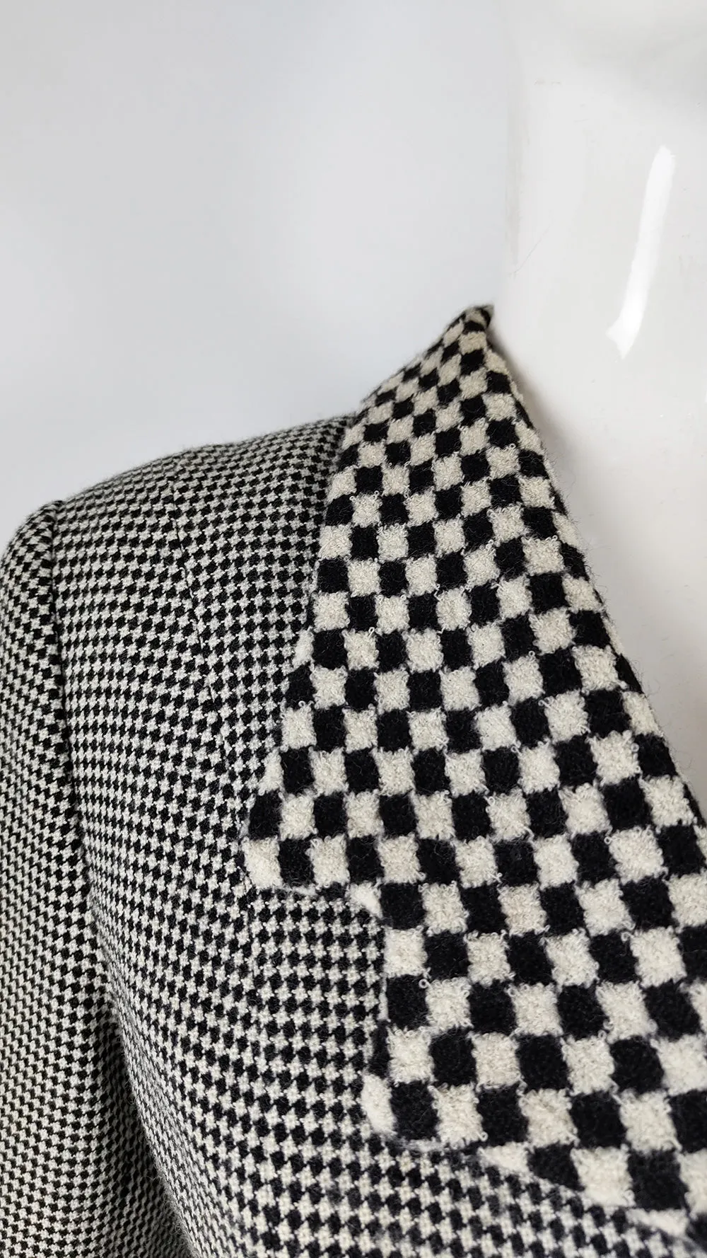 Lolita Lempicka Vintage Wool Check Tailored Jacket