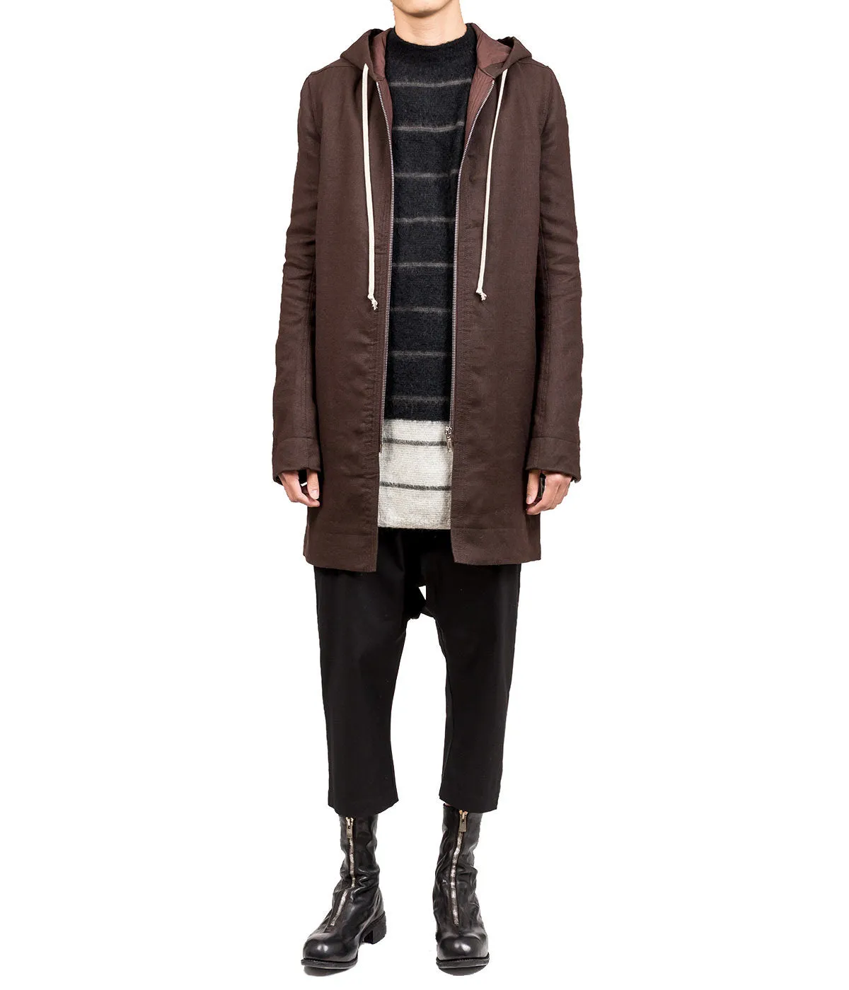 Macassar Long Hoodie Coat