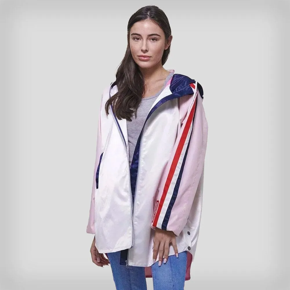 Members Only Women's Long Satin Twill Jacket