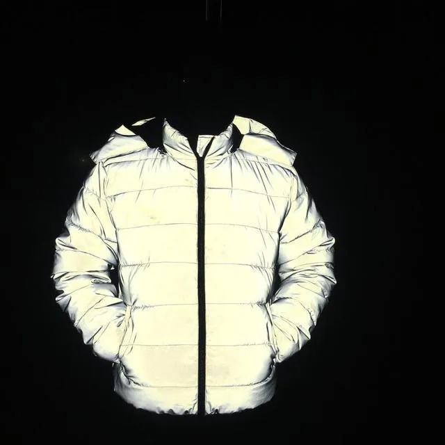 Men Reflective Bubble Jacket