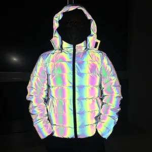 Men Reflective Bubble Jacket