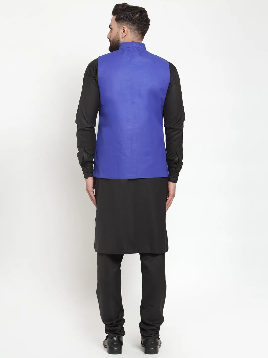 Men's Solid Kurta Waist Coat  with Churidar - Virat Fashions