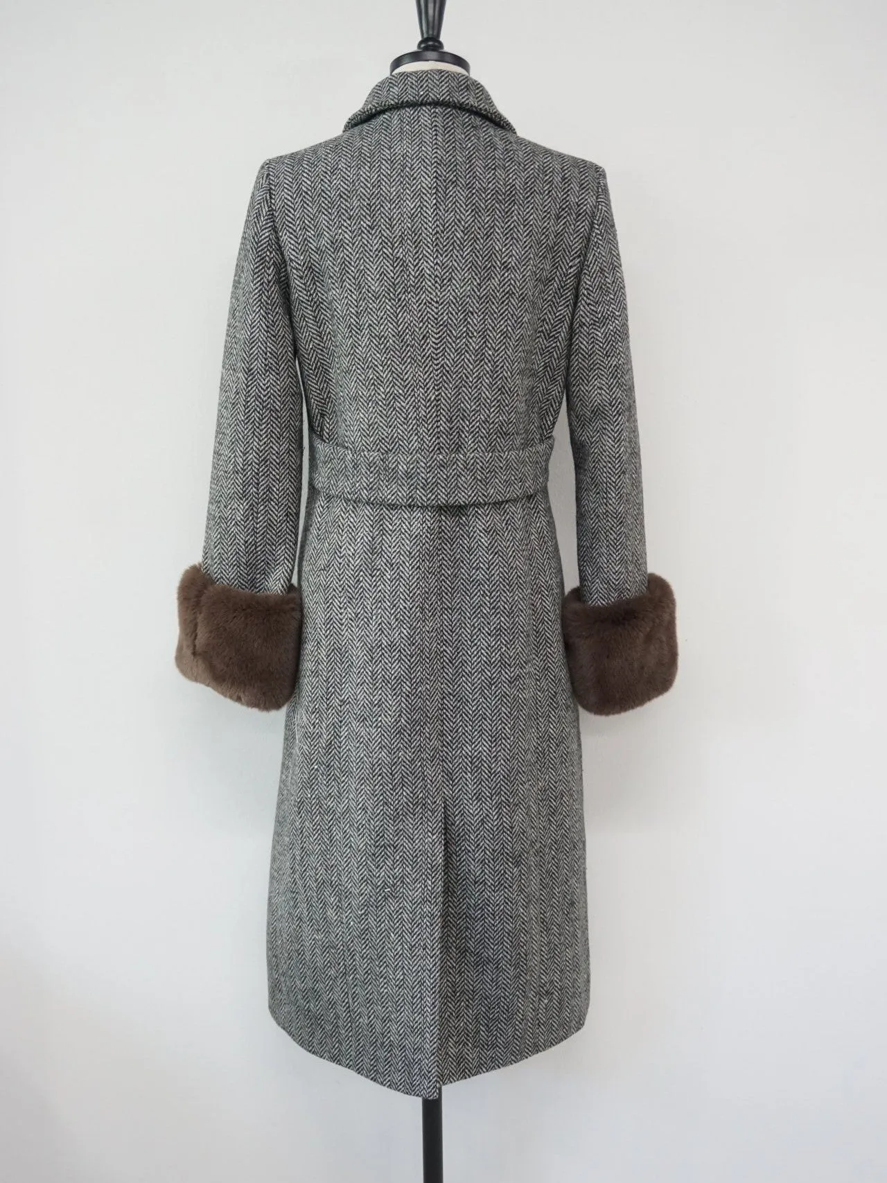 MIDI HERRINGBONE COAT