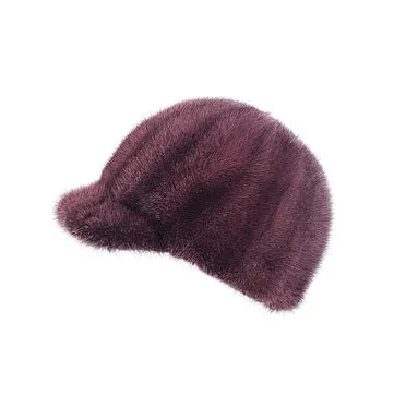 Mink winter fashion mink velvet hat men and women with the same style wild thick warm knight hat