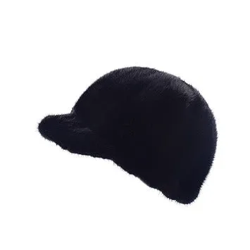 Mink winter fashion mink velvet hat men and women with the same style wild thick warm knight hat