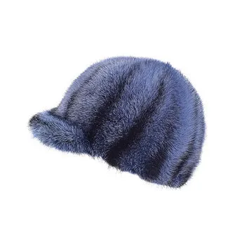 Mink winter fashion mink velvet hat men and women with the same style wild thick warm knight hat