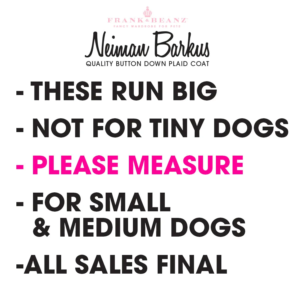 Neiman Barkus Heavy Winter Dog Coat Dog Jacket for Small Medium Dogs