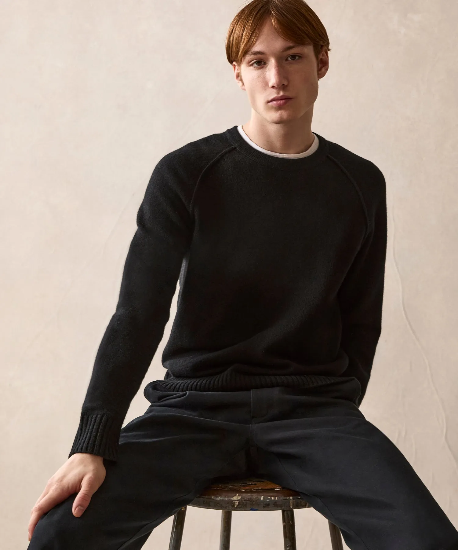 Nomad Cashmere Crewneck in Black