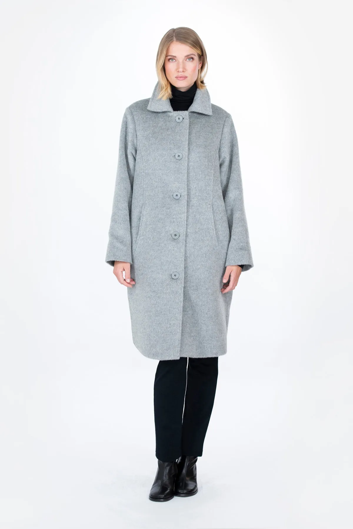 Omena Wool Coat Grey