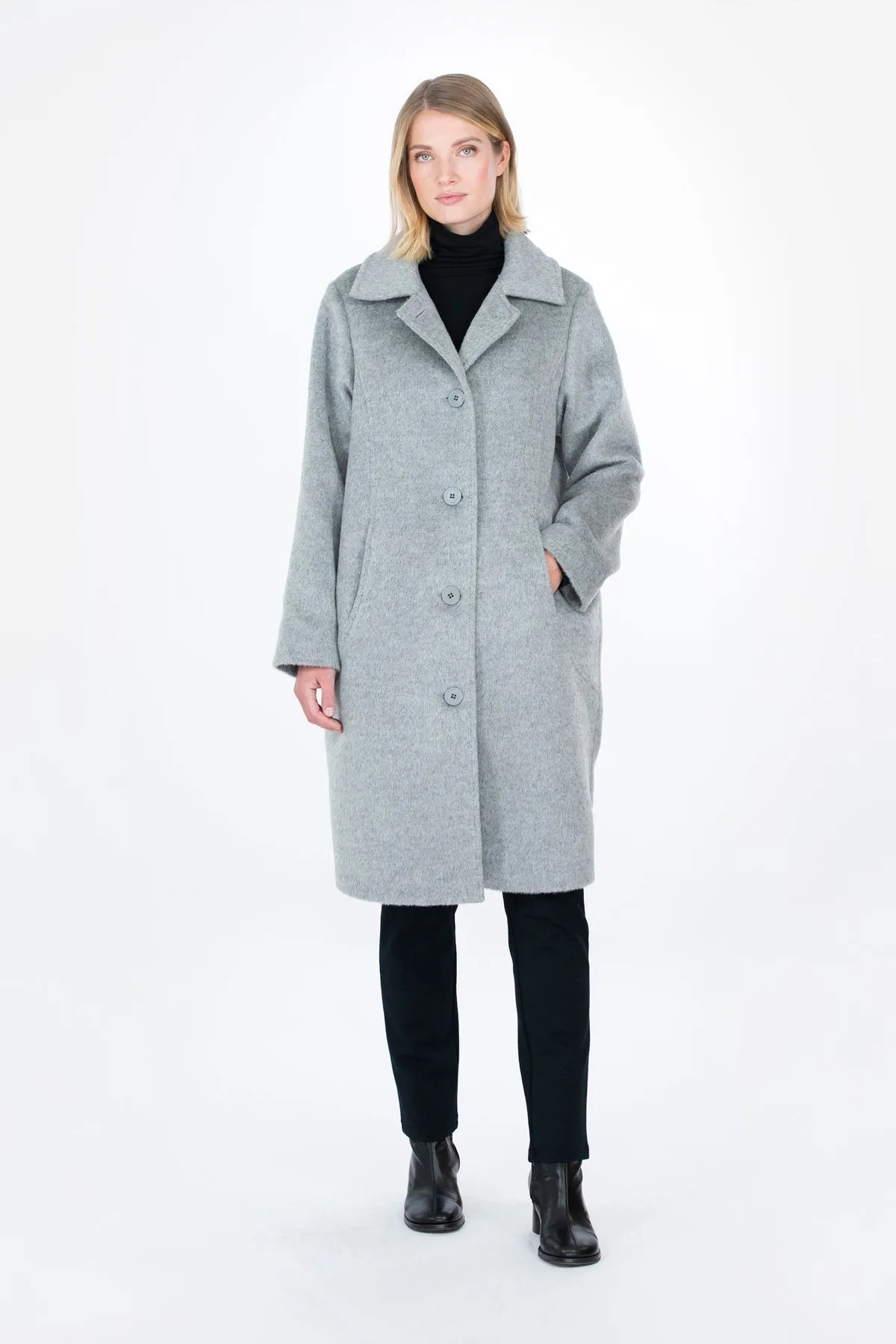 Omena Wool Coat Grey