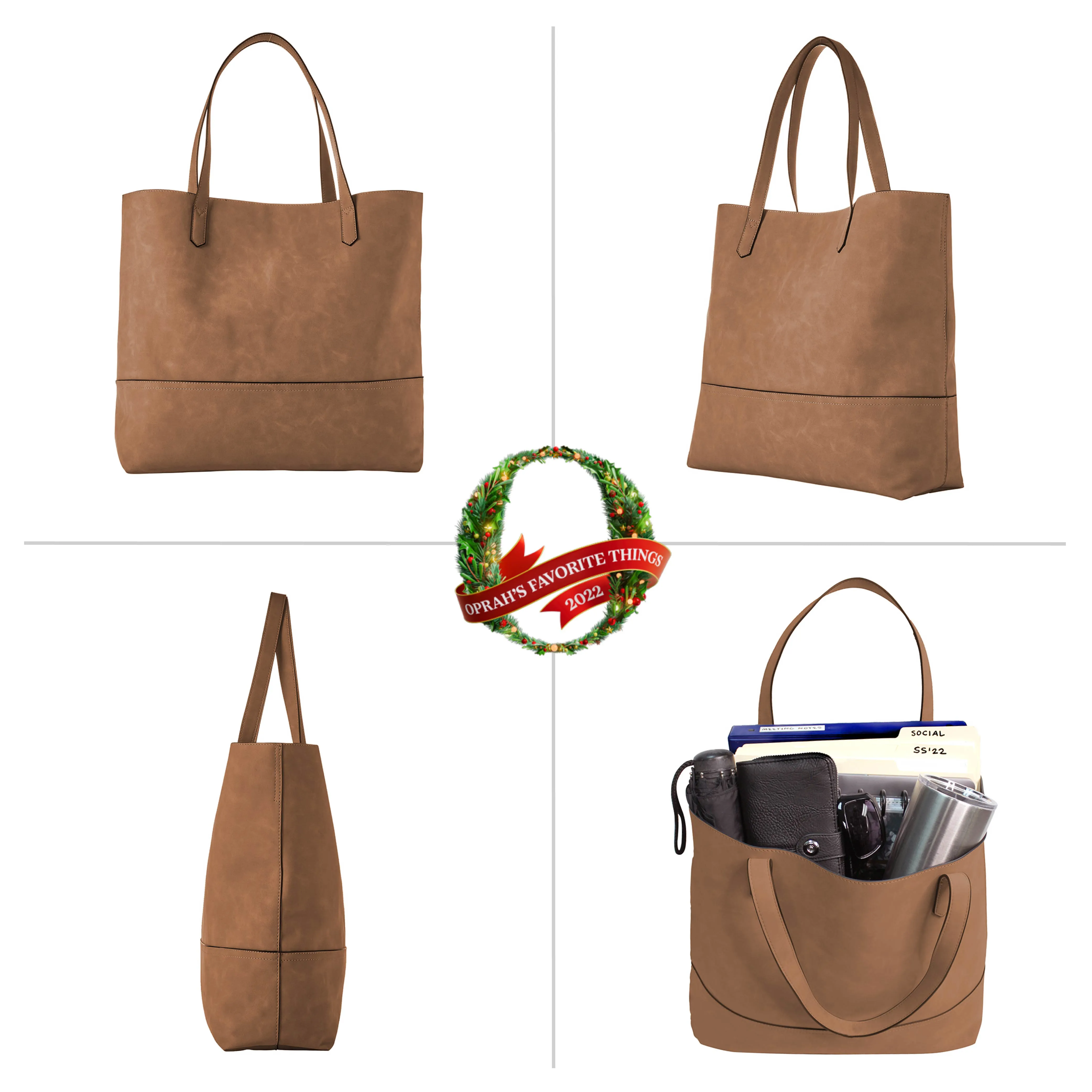 Oprah's Favorite Thing! Taylor Tote, Faux Suede (Multiple Colors)