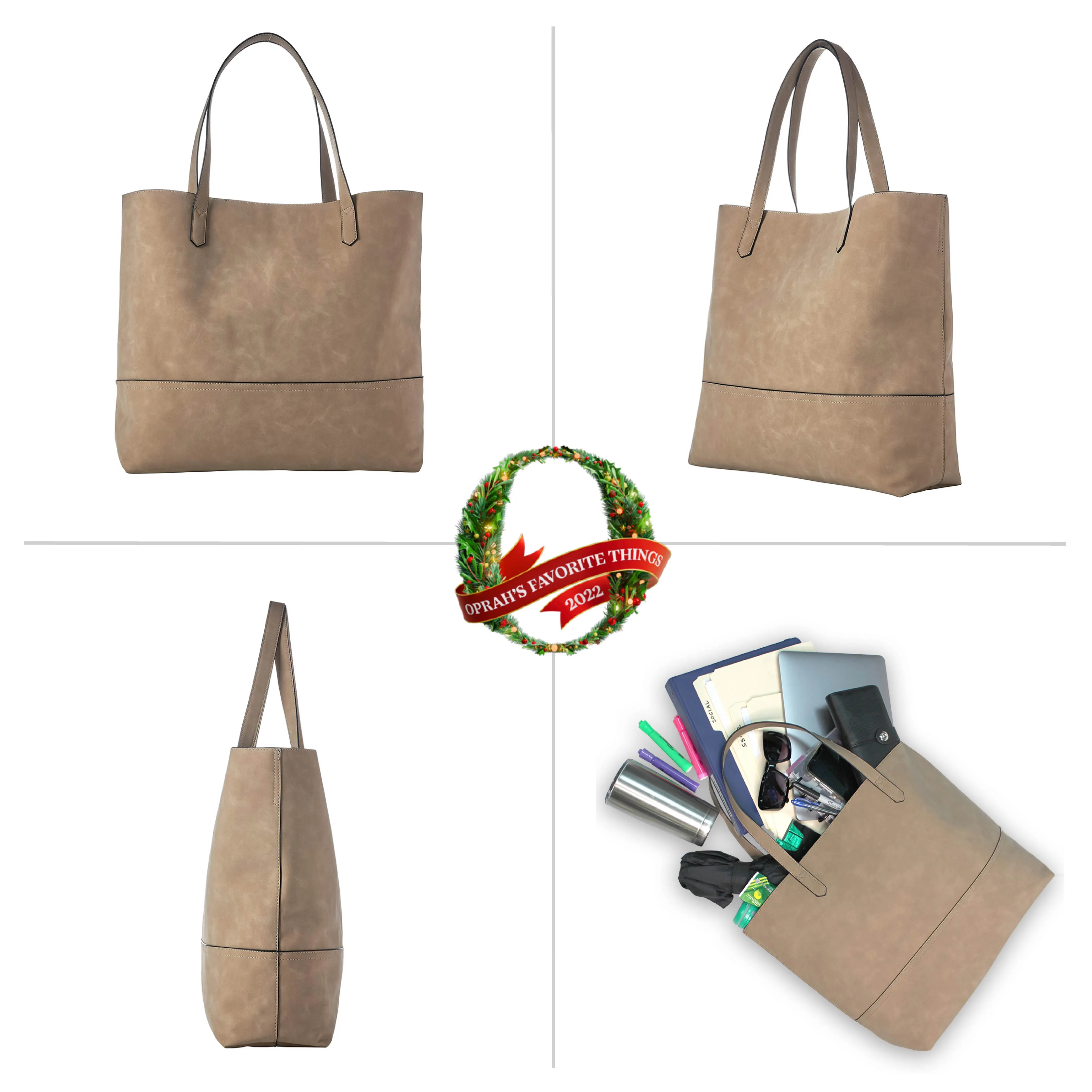 Oprah's Favorite Thing! Taylor Tote, Faux Suede (Multiple Colors)