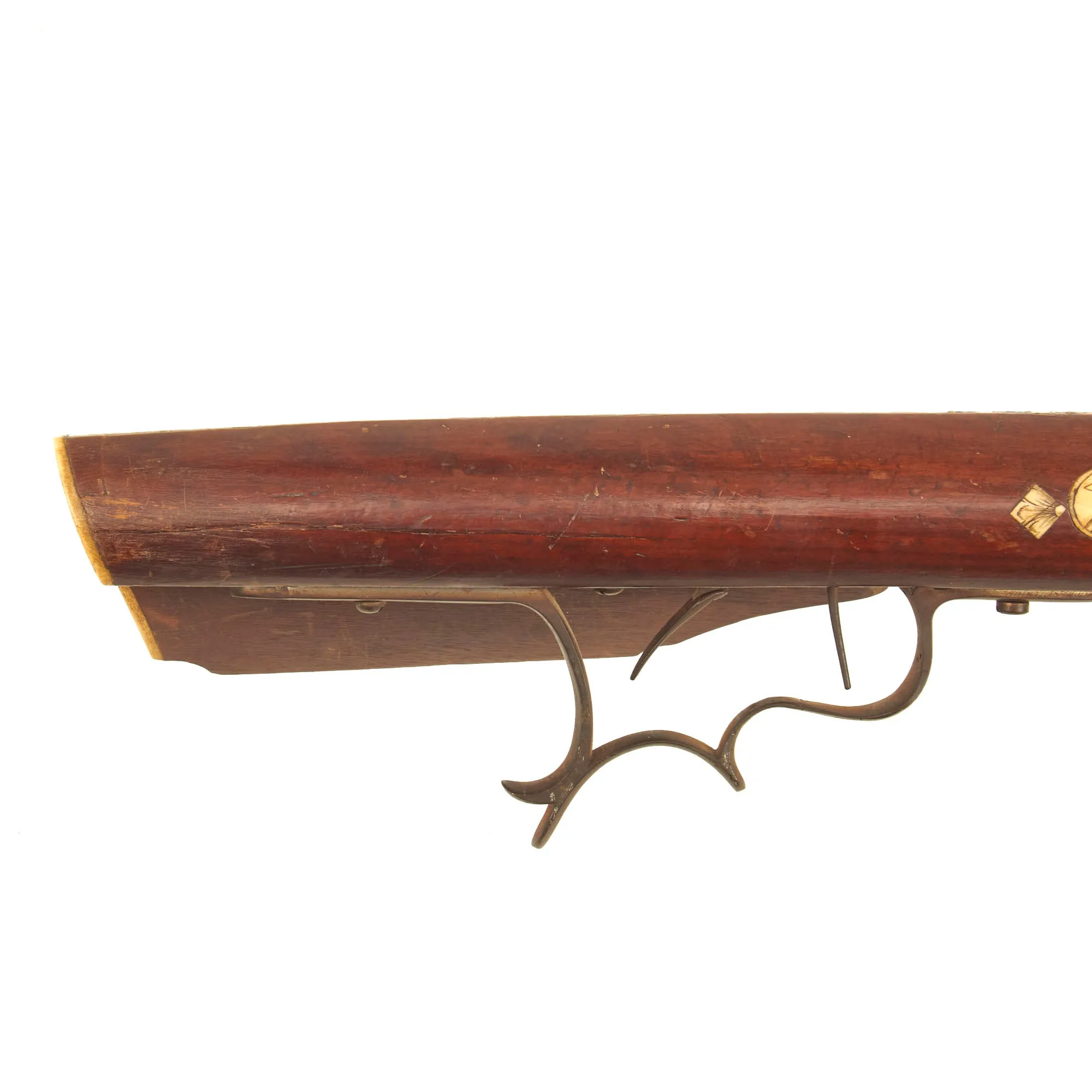 Original German 17th Century Canton of Thurgau Horn Inlaid Crossbow