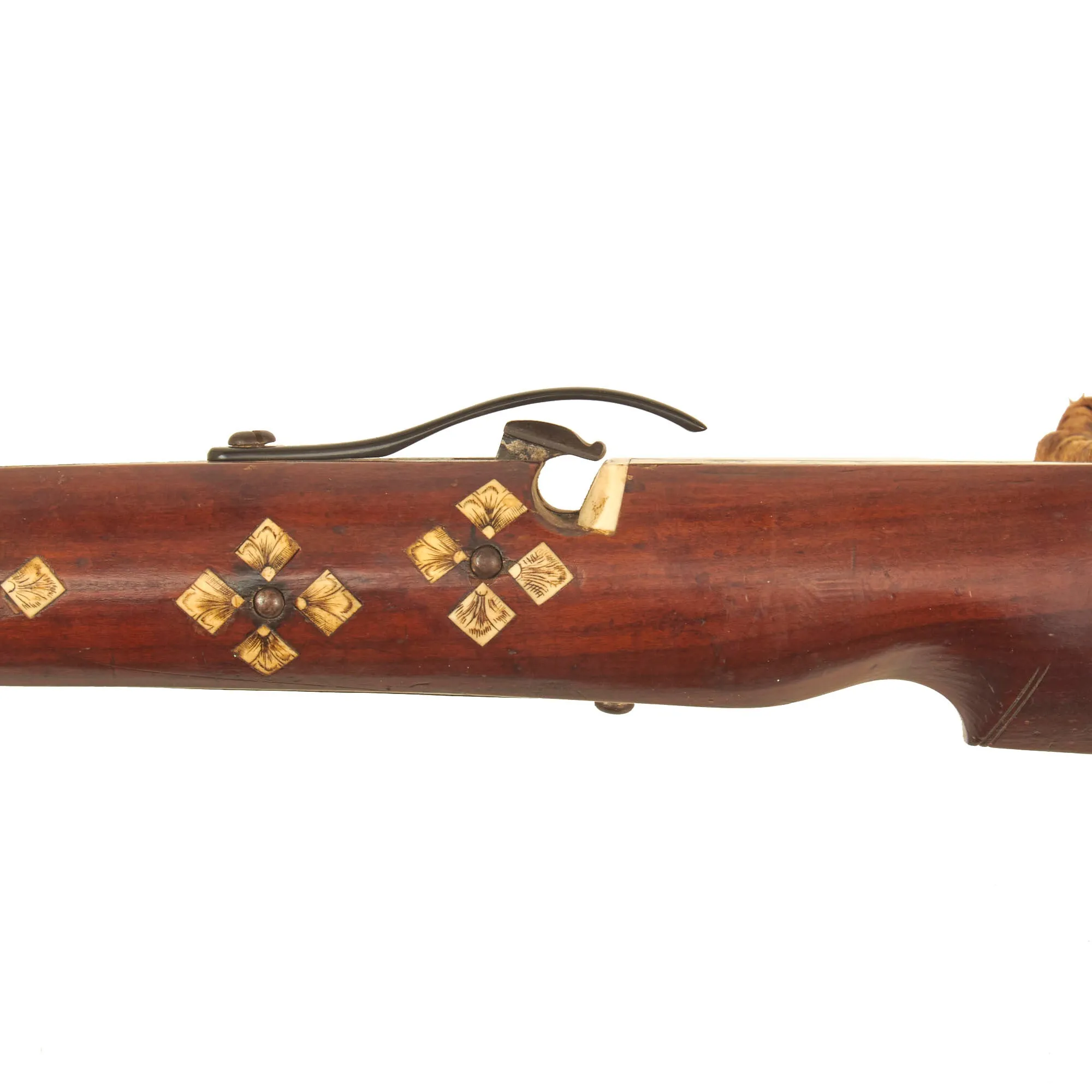 Original German 17th Century Canton of Thurgau Horn Inlaid Crossbow