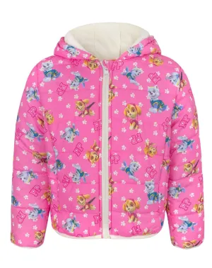 Paw Patrol Characters Girl's Pink Hooded Coat