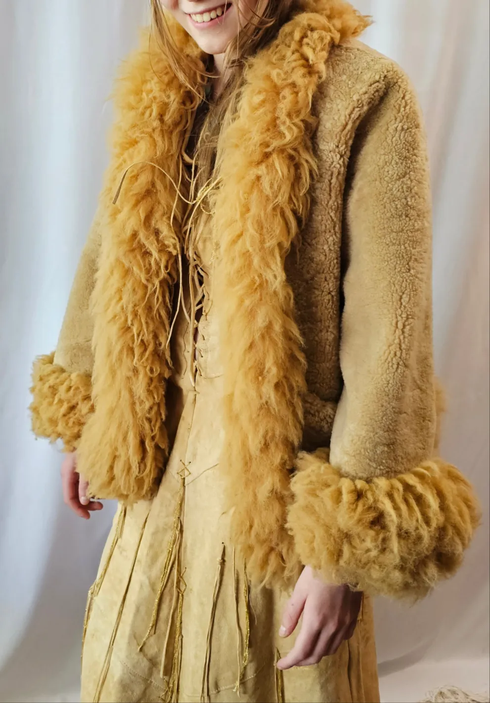 Penny lane sheepskin shearling coat