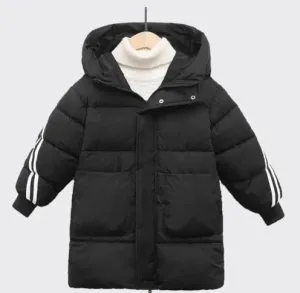 Rainbow kids Mid-length Winter Warm Cotton Jacket-QYMC