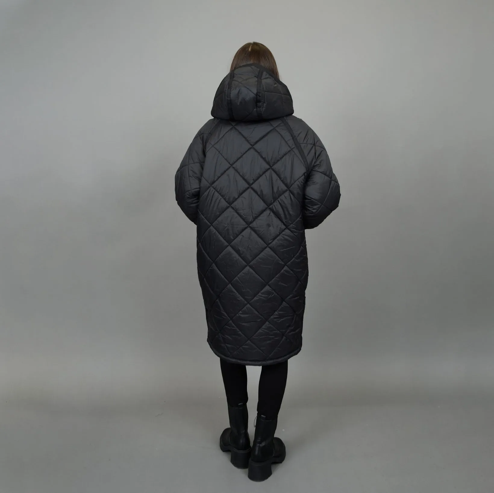 Optimized Title: RD Style Womens Black Long Hooded Loba Coat – Stylish, Warm & Versatile Outerwear