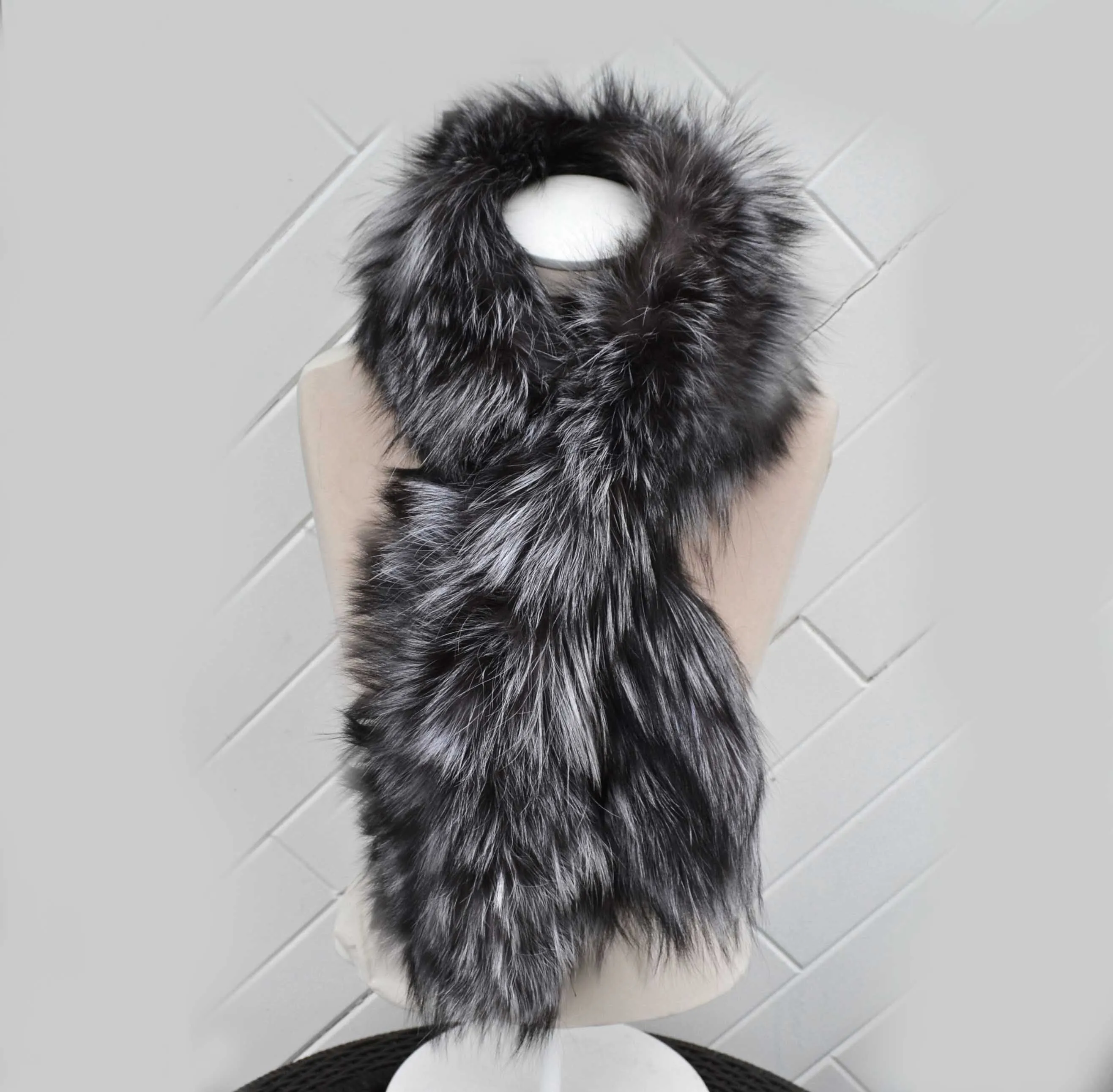 READY to SHIP, Women fur scarf, Real Fur scarf, Fur Neck warmer, Fox fur Trim, Fur collar, Fox Fur Collar, Fur Scarf, Fur Ruff, Fur stripe