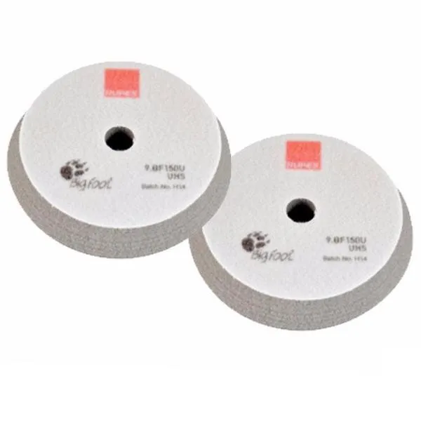 Rupes Bigfoot 150mm Grey UHS Hook & Loop Polishing Pad - 2 Pack  9.BF150U