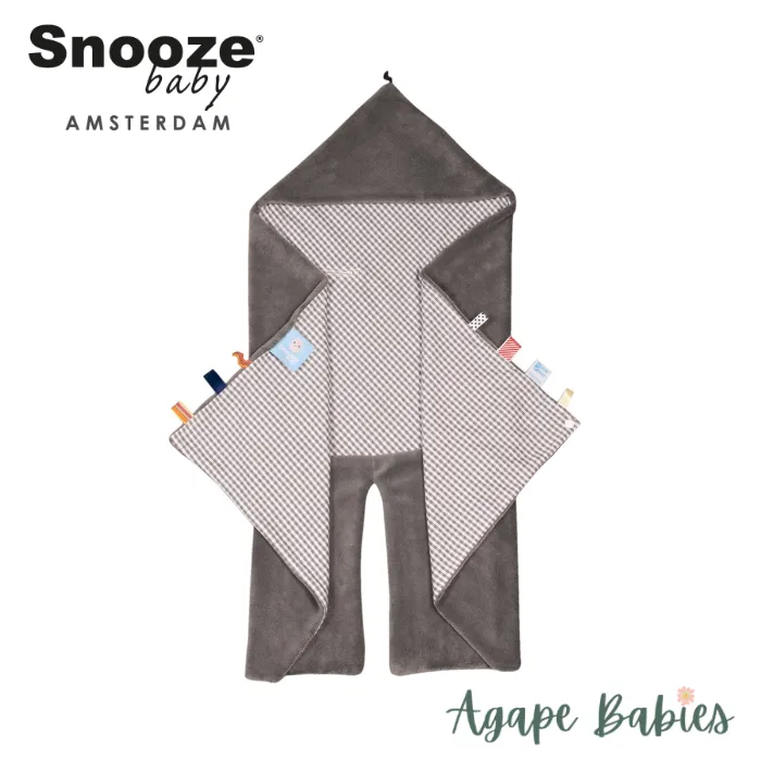 Snoozebaby Trendy Wrapping Wrap Blanket - Hippo Grey (Organic Cotton)