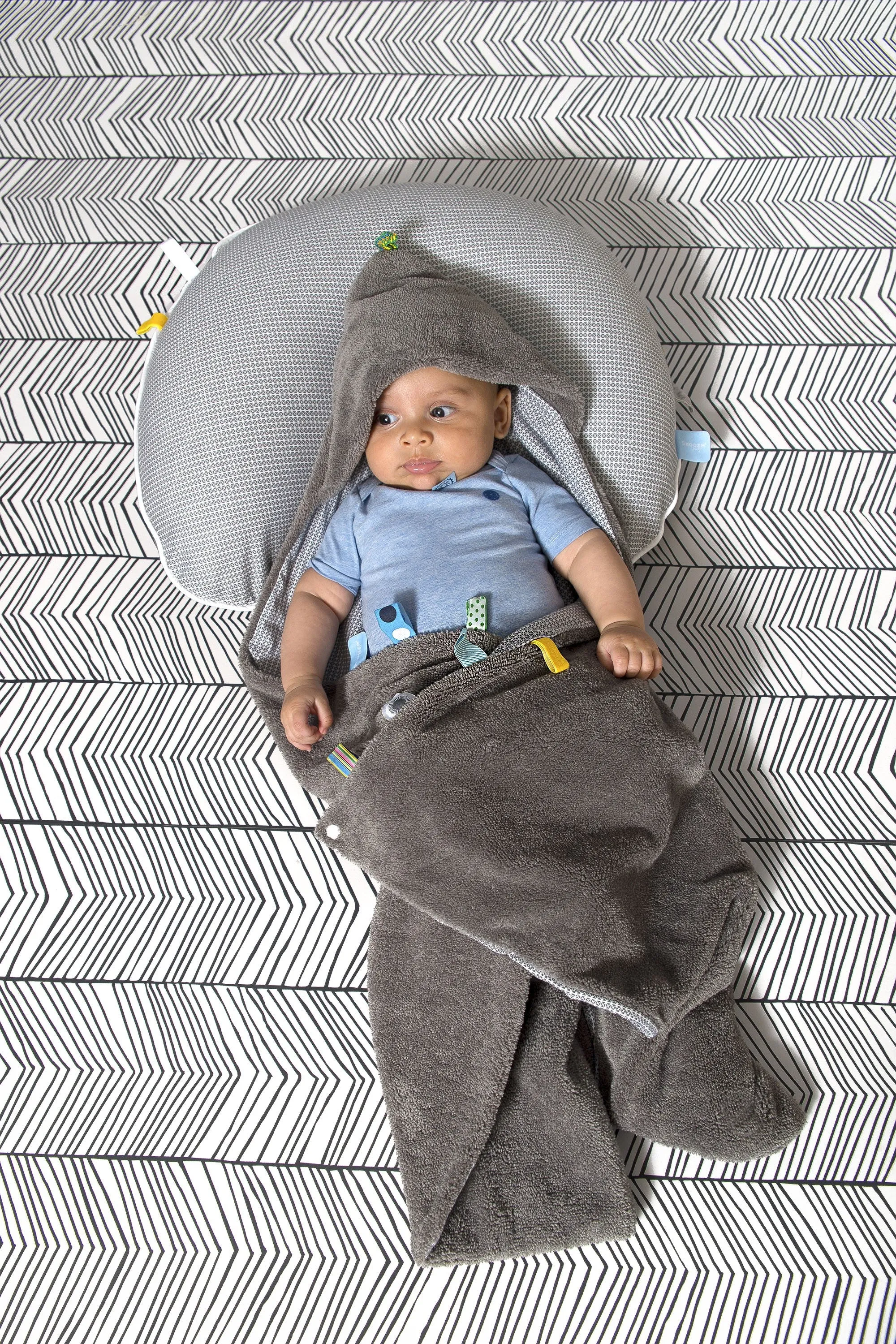 Snoozebaby Trendy Wrapping Wrap Blanket - Storm Grey