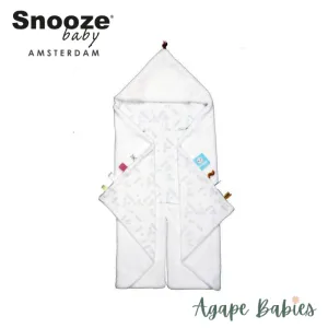 Snoozebaby Trendy Wrapping Wrap Blanket - White Grey