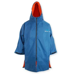 Sola Waterproof Dry Changing Robe Coat Blue/Orange