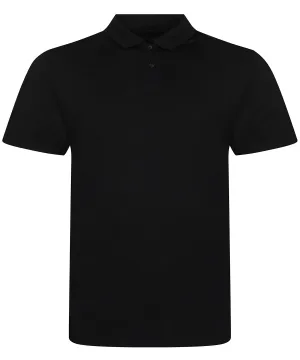 Solid Black - Triblend polo