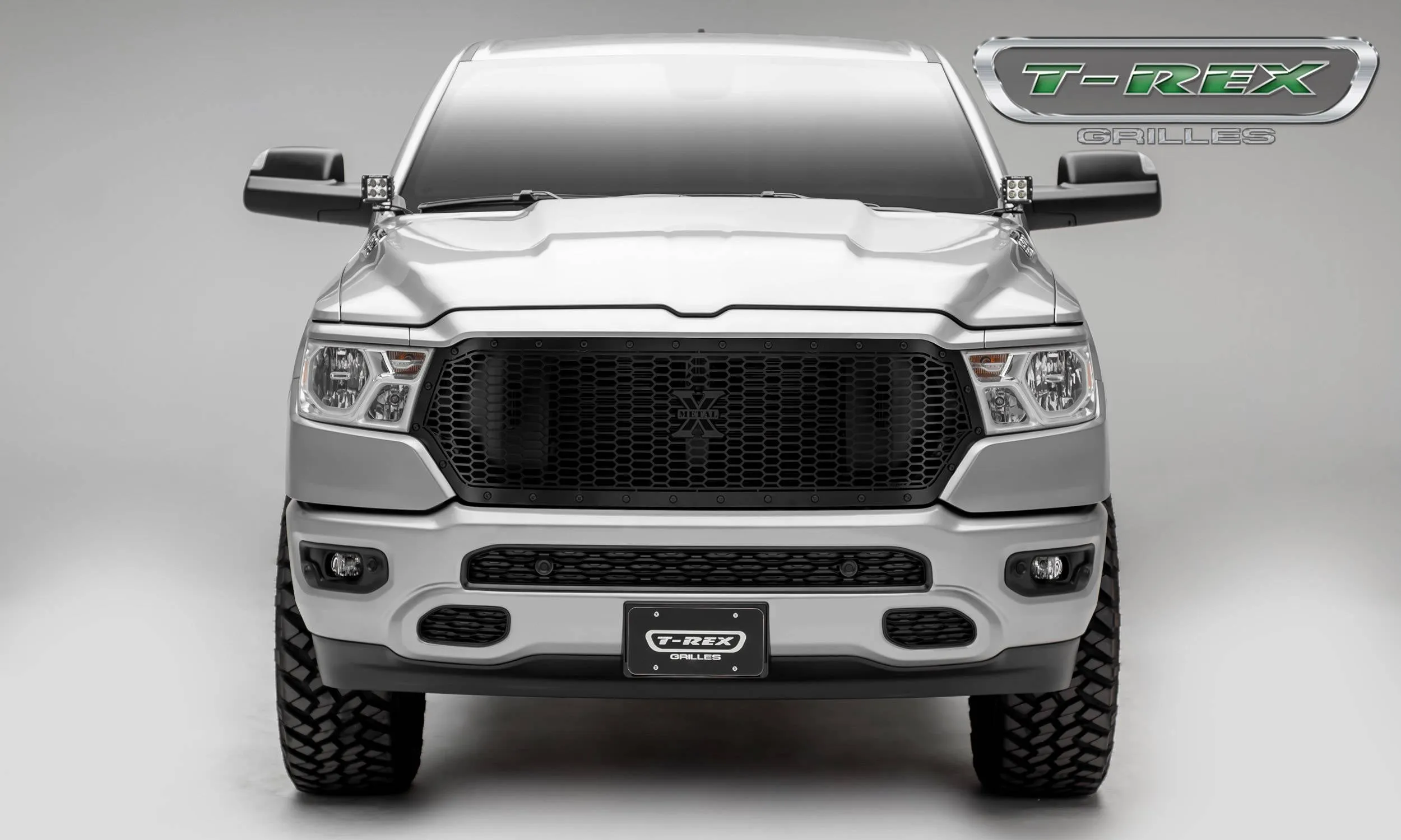 T-REX Stealth Laser X 1 Piece Grilles - Powdercoat - 2019 Ram 1500