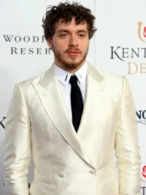 US Rapper Jack Harlow White Suit