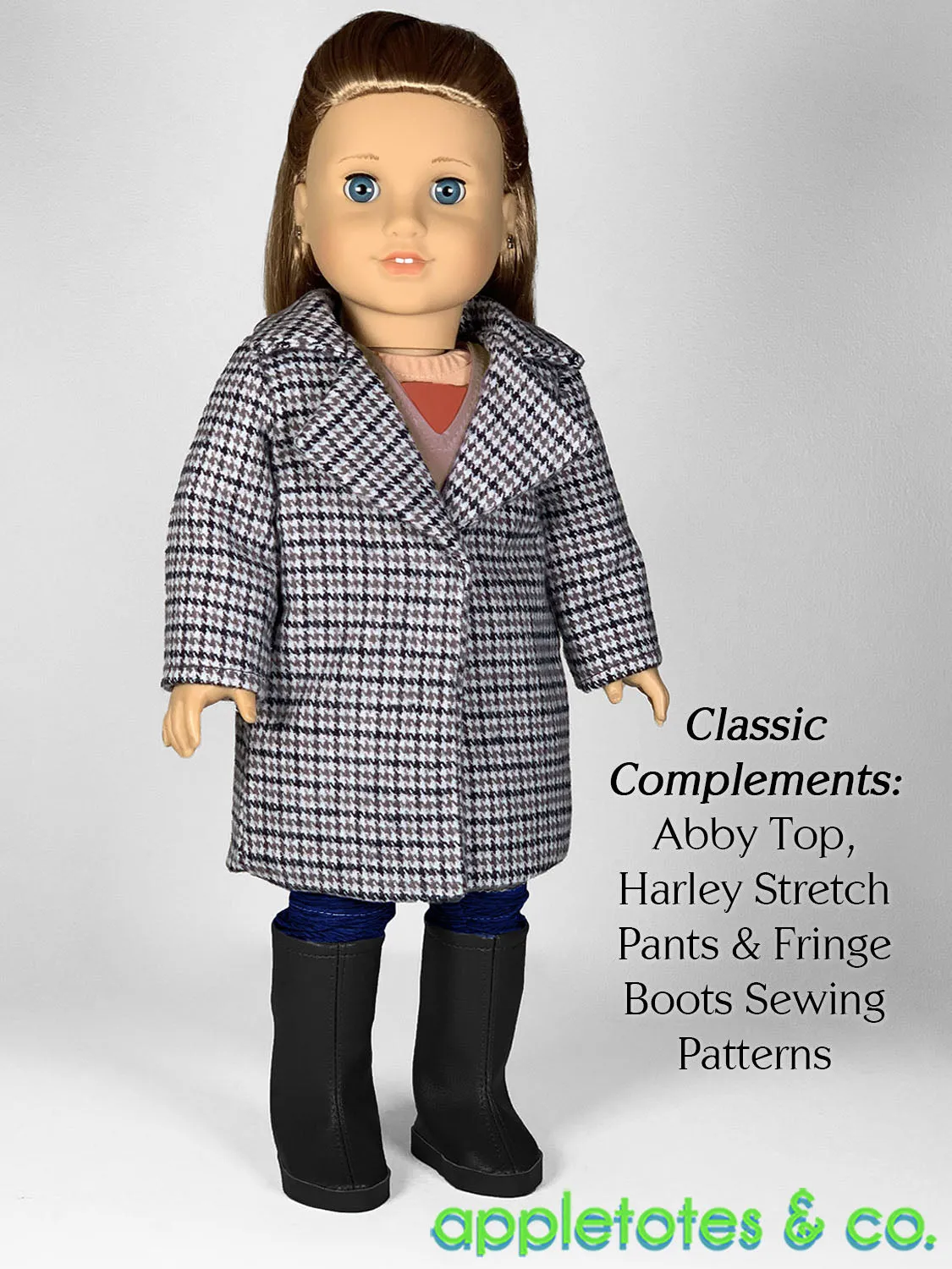 Venice Coat 18 Inch Doll Sewing Pattern