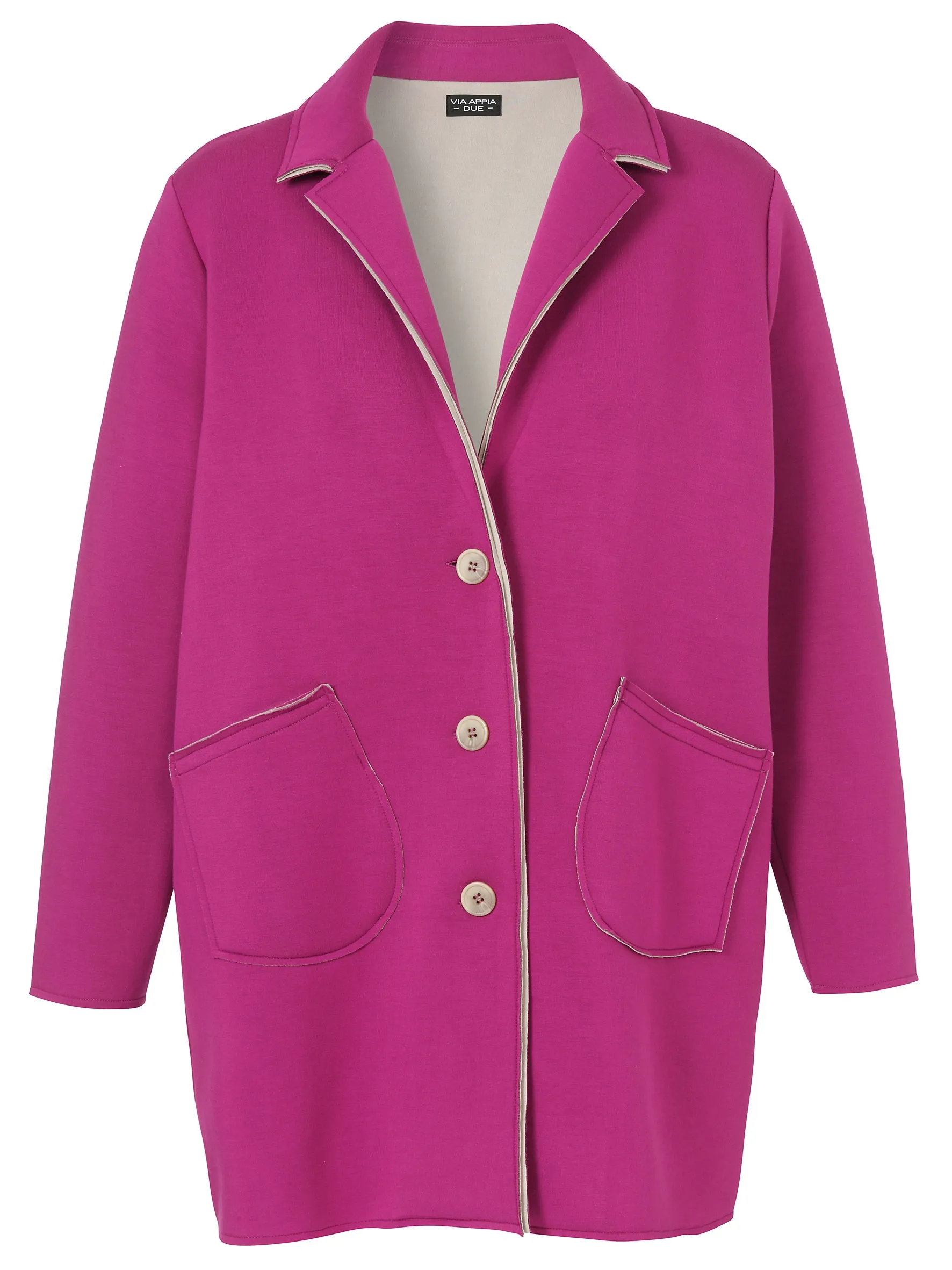 Via Appia Due Pink Button Up Jacket