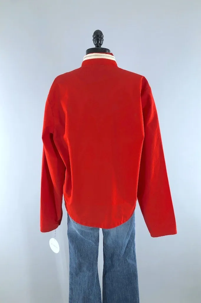 Vintage Red Nautical Jacket