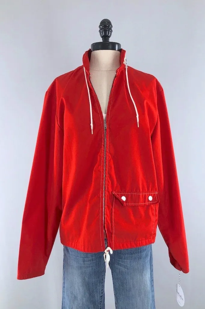 Vintage Red Nautical Jacket