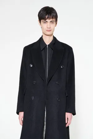 Whale Coat - Black Hairy Wool