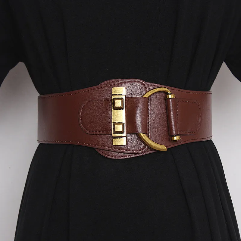 Wide Belt Women's Elastic Decoration With Dress, Waist Sweater, Versatile Waist Down Jacket, Coat Waist Seal