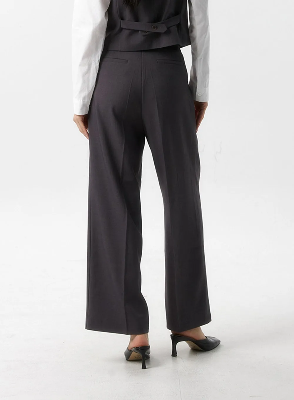 Wide Fit Tailored Pants IS315