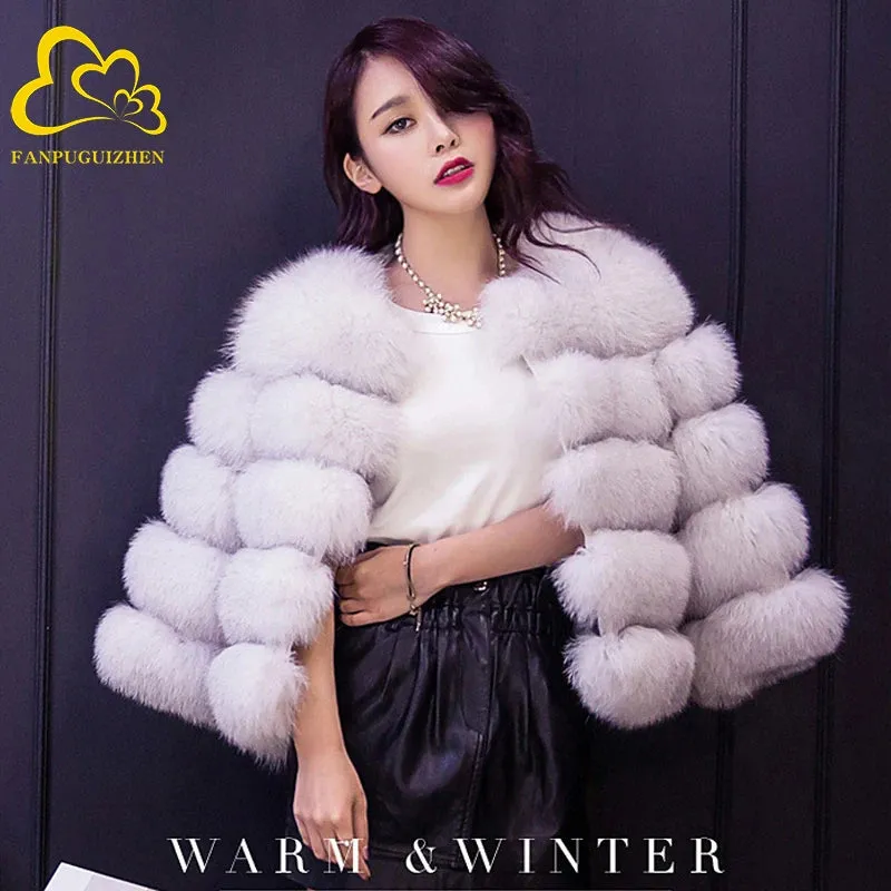 Women Coats Autumn Winter New Fashion Pink Faux Fur Coat Elegant Thick Warm Outerwear Fake Fur Woman Jackets