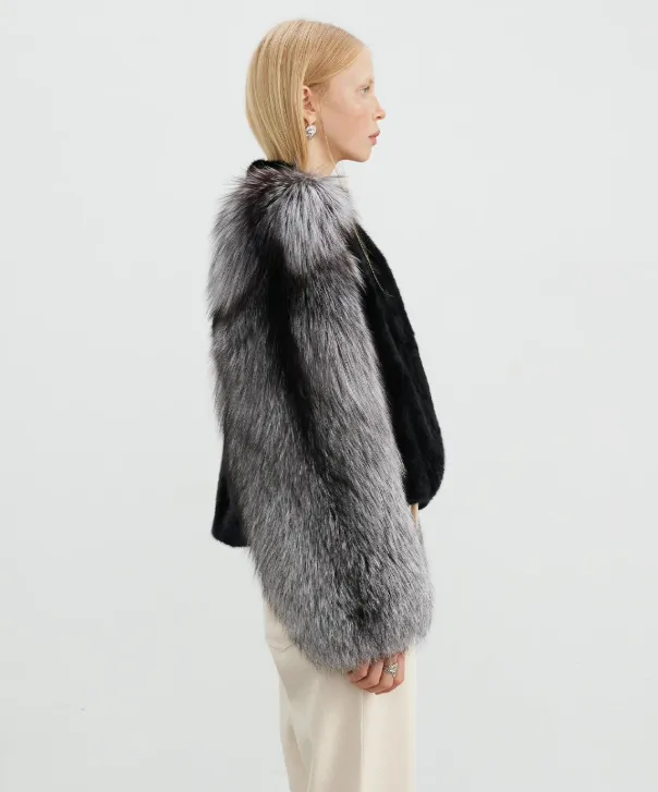 Women's Blackglama Mink & Silver Fox Jacket