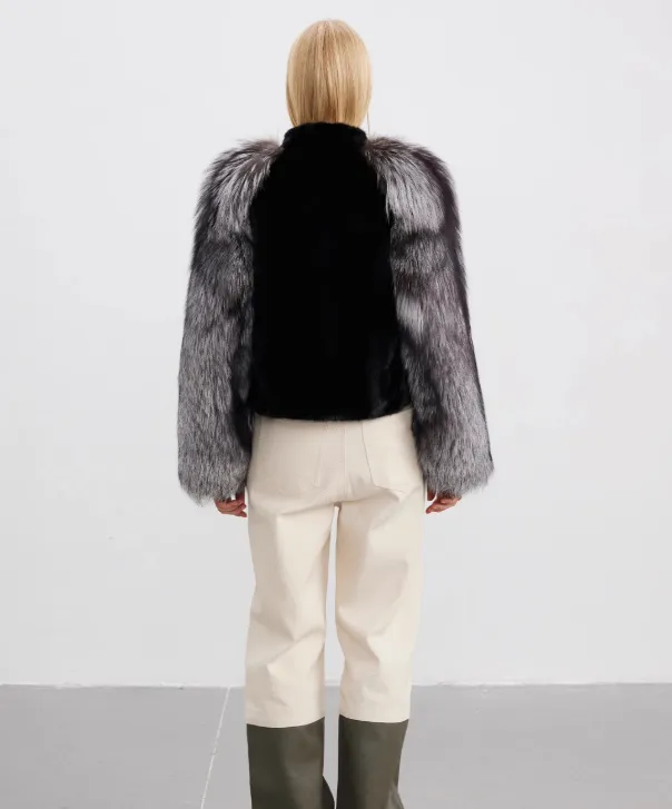 Women's Blackglama Mink & Silver Fox Jacket