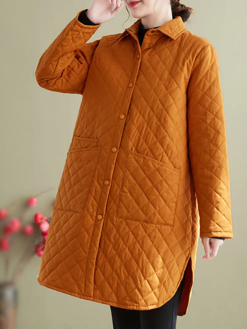 Women's Winter Collection Front Large Pockets Coat